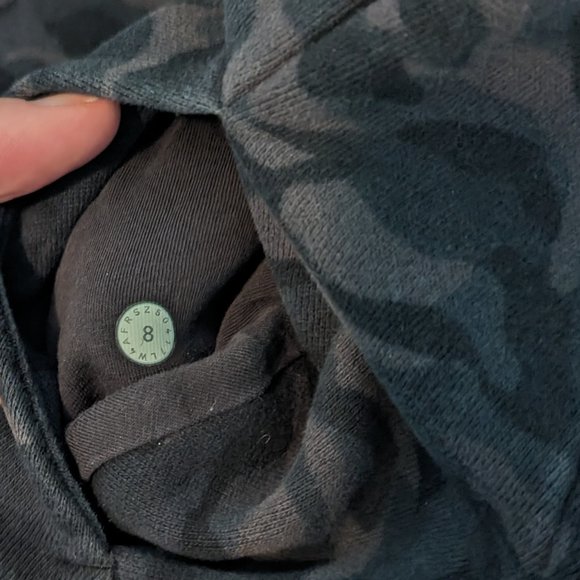 Lululemon Scuba Hoodie Light Cotton Fleece - Incognito Camo Black - Picture 9 of 9